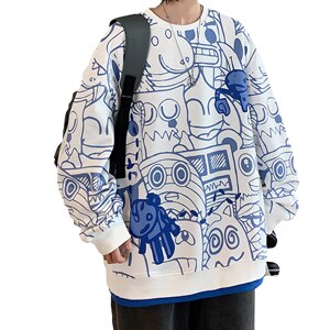 长袖t恤男士春秋季宽松潮牌百搭休闲上衣服打底衫圆领内搭卫衣男图片