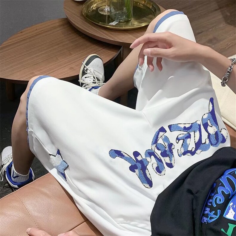 男夏季潮流时尚休闲假两件短裤D696P28图片