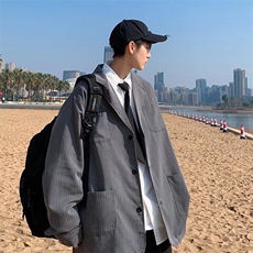 高级感西装设计感ins初秋港风痞帅小西服韩版潮制服外套W2178-P57，男装西服，星座412-3