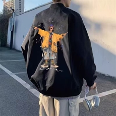 1506-1/JJ0671/P41美式复古花卉印花飞行夹克，男装夹克，星座1506-1