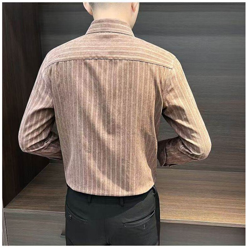 高质量25新款修身衬衫现货抖音上衣cs002-p68,男装衬衫,星座1602（原101B）