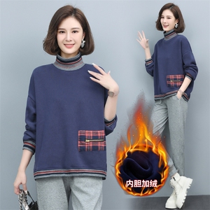 长期现货，加绒运动套装女冬装休闲时尚卫衣洋气品牌减龄两件套图片