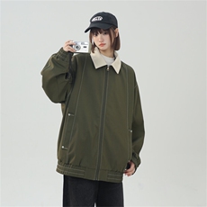 2025春休闲痞帅工装翻领夹克潮流外套得物二开XZ301b-2-JK2585P78，男装夹克，星座301B-2（原A443-1）