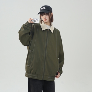 2025春休闲痞帅工装翻领夹克潮流外套得物二开XZ301b-2-JK2585P78