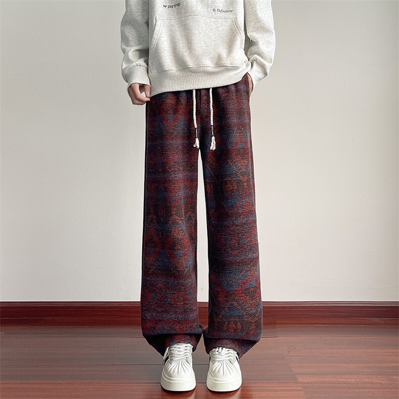 YK86029-P43加绒P50聚酯纤维民族风裤子,男装民族服装,电商A086-1