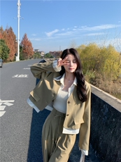 春现-假两件显瘦减龄小香风套装B190-2801-P165-K228，女装套装/套裙，2B190