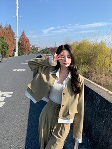 春现-假两件显瘦减龄小香风套装B190-2801-P165-K228图片