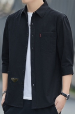 Q5007-1钱塘2020-2中青年男士春秋新款薄款时尚休闲衬衣P52，男装衬衫，钱塘207-2