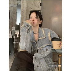 JK8920-P55cleanfit牛仔外套男女春秋款痞帅炸街穿搭复古，男装工装外套，电商B323A