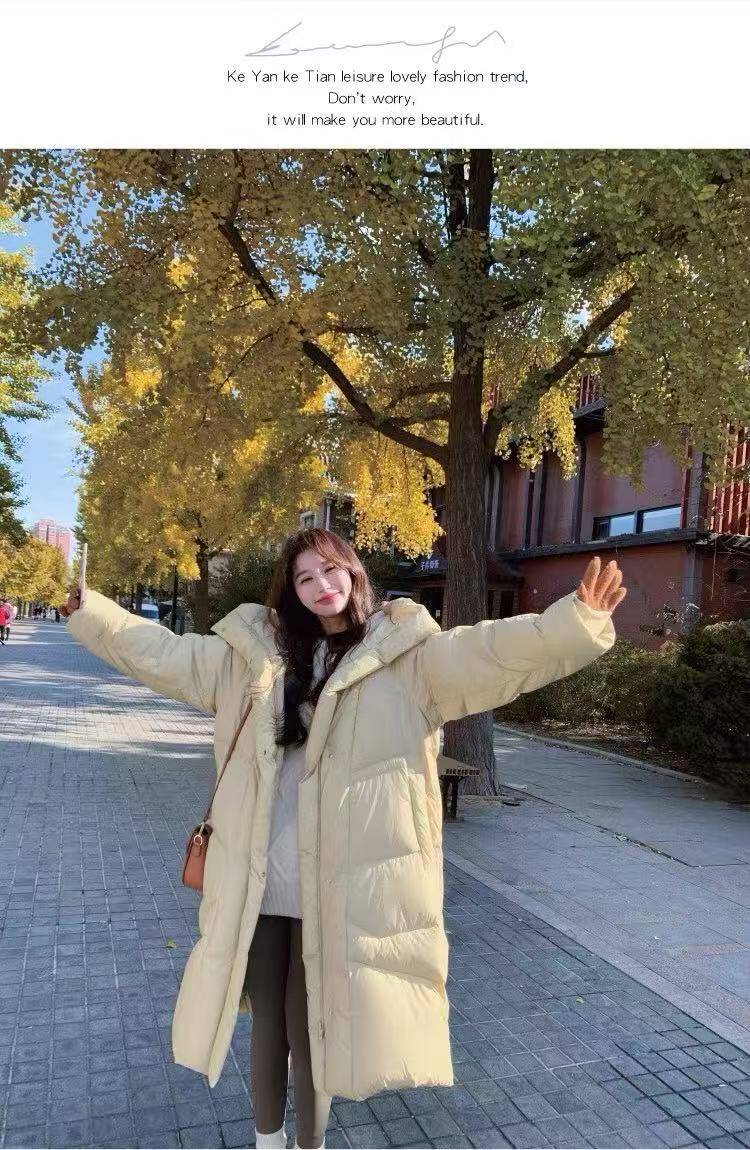 2025年秋季拉链常规长袖立领中长款羽绒服时尚百搭，女装羽绒服，禾雯电商供货