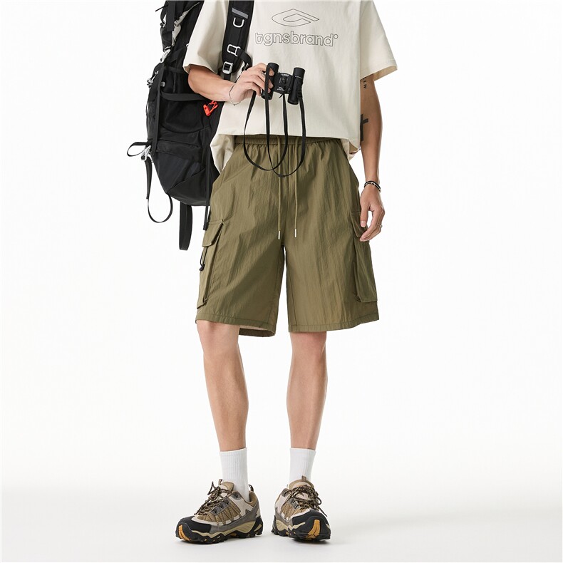 抖音品质夏季新款美式工装户外宽松短裤B315-K25503-特p30控58,男装休闲裤,电商B315