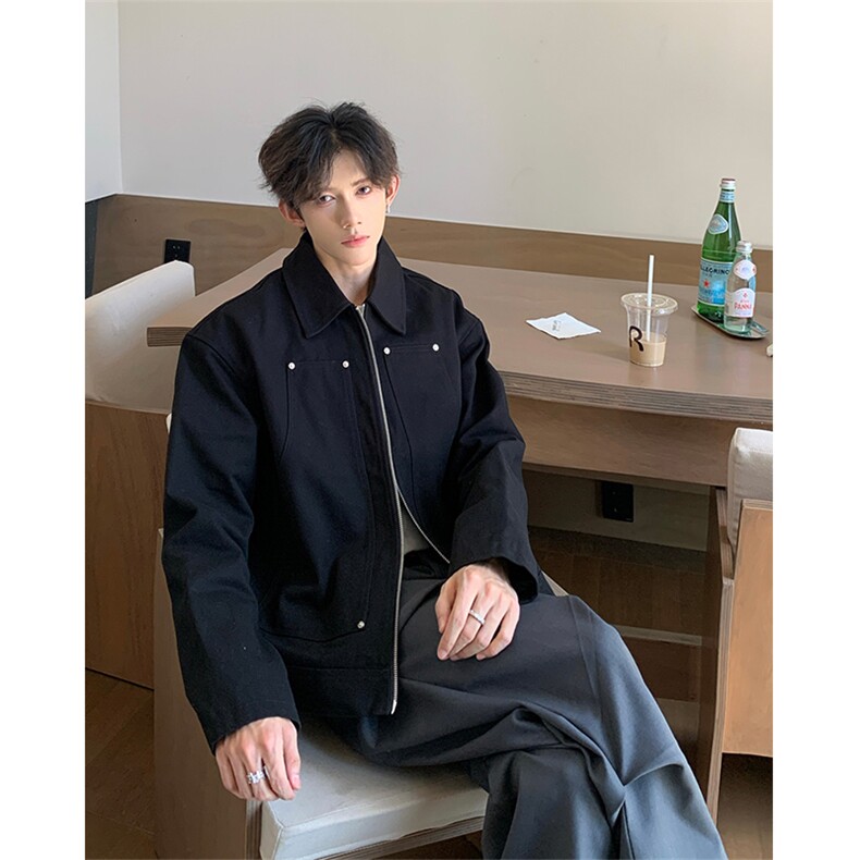 伐木工装铆钉设计外套,男装夹克,星座1303B