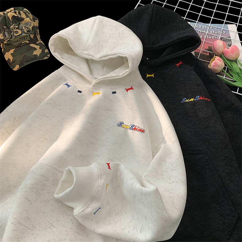 主推砂洗刺绣情侣卫衣W116-P65卖88,男装卫衣,星座222-2（原202-8）
