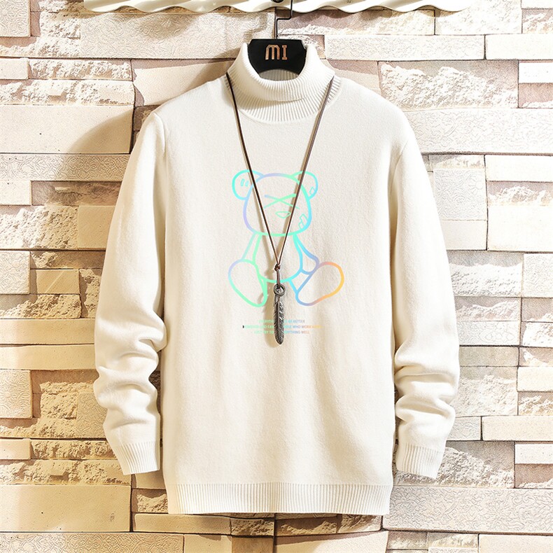 GM45139-P45加绒款-P65高领毛衣男士大码内搭毛线衣男砖墙,男装针织衫/毛衣,电商A040A