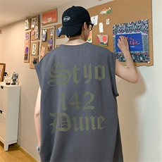 量大优供视频得物直播品质220克夏季纯棉背心无袖T恤WB125，男装T恤，电商A486