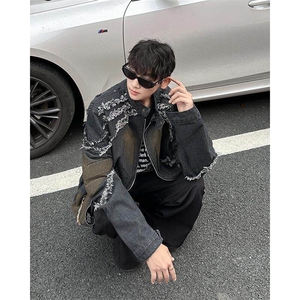 春秋高街牛仔外套男潮流夹克男外套休闲中性百搭上衣JK829-P85图片