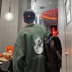 特P25控48秋冬新款男士圆领卫衣宽松休闲日常百搭上衣WQ2421，男装卫衣，电商B370
