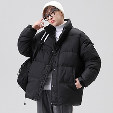 标50%羽绒服大码加厚面包服青年情侣款立领印花保暖外套男P140，男装羽绒服，星座1210A