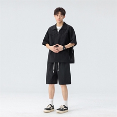 新款休闲短袖短裤套装，男装休闲套装，星座1206（原A206）