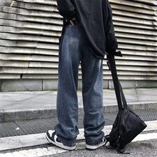 牛仔裤男夏季潮大码休闲裤子高街设计感裤子N8119P45，男装牛仔裤，星座1116-2