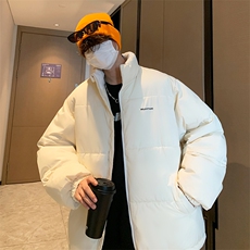 面包棉服男款冬季加厚潮牌oversize刺绣情侣装roora外套棉衣棉袄，男装棉衣，电商A266