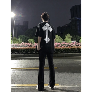 B221 美式ins高街暗黑拉链小脚弹力破洞牛仔裤 LK23060-P65 控88图片