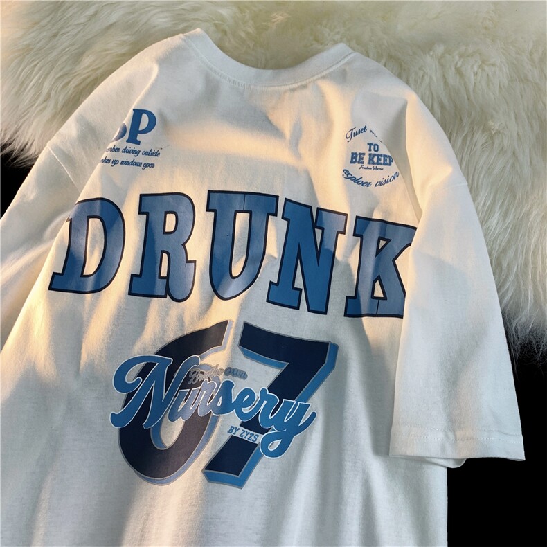 重磅T恤潮流圆领男港风2026夏季新款短袖时尚B299-X5365-P45限59，男装T恤，电商A061-1