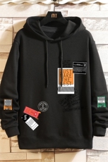 WY2121-P35加绒款-P40纯棉连帽卫衣男大码运动帽衫宽松薄砖墙，男装卫衣，电商A040A