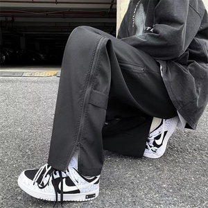 美式vibe机能冲锋裤男加绒加厚拉链工装裤子M252P36图片