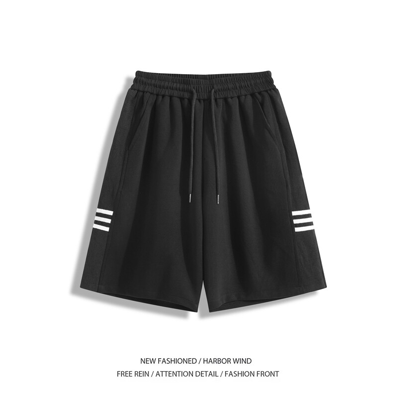 2025夏季新款美式运动条纹宽松卫裤短裤B315-K25570-特p30控58,男装休闲裤,电商B315