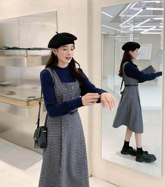 两件套连衣裙，女装连衣裙，E莎