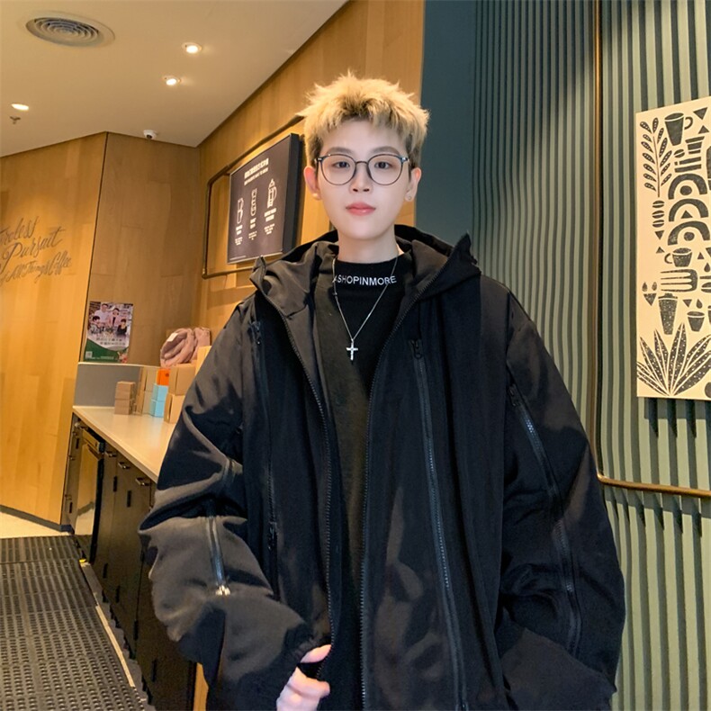 新标90白鸭绒！三防高品质冲锋衣羽绒服棉衣男,男装棉衣,电商B371