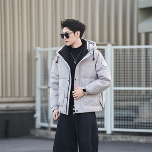 9805-M-3XL-P215-标50绒社会小伙男士休闲连帽潮牌保暖羽绒服图片
