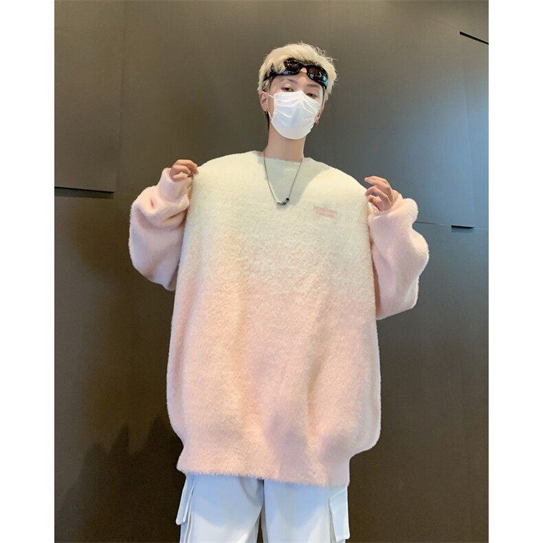 男士复古扎染百搭慵懒宽松针织衫MY301-P65,男装针织衫/毛衣,星座308B-2