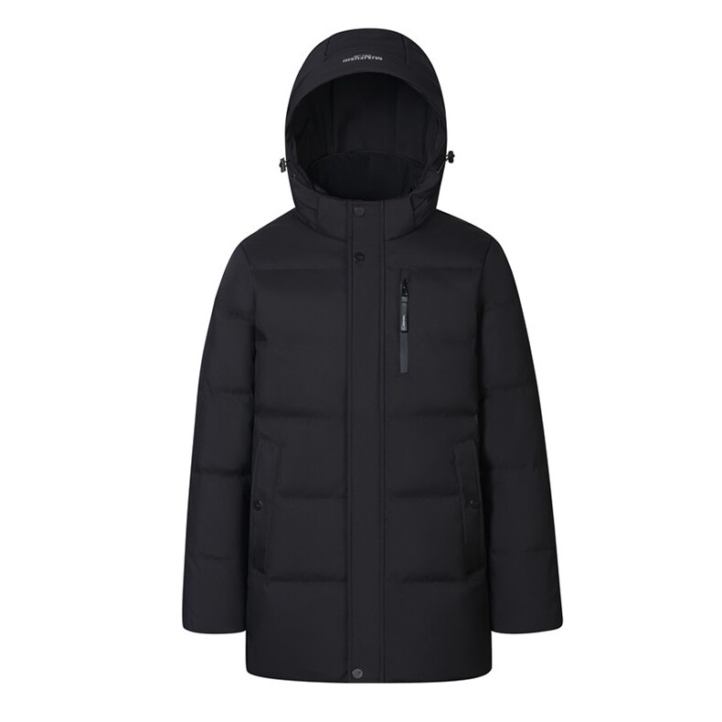 2023中老年连帽羽绒服男加厚防水爸爸冬装外套中长款h22-p150图片