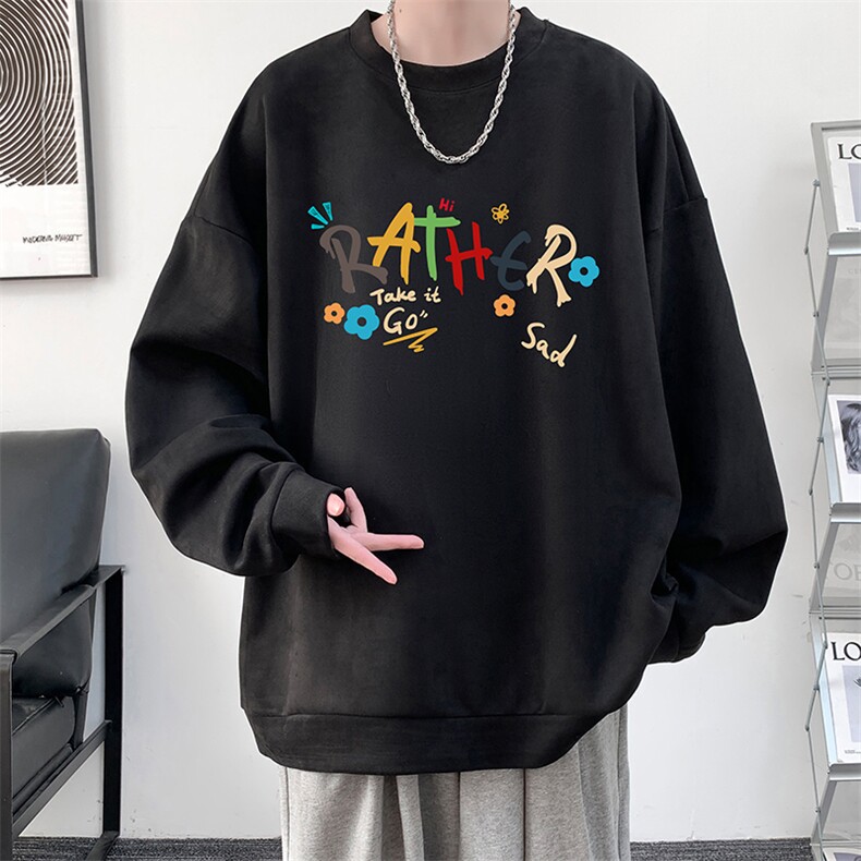 麂皮绒卫衣男大码重磅长袖t恤男JW81301-P35,男装卫衣,电商A040
