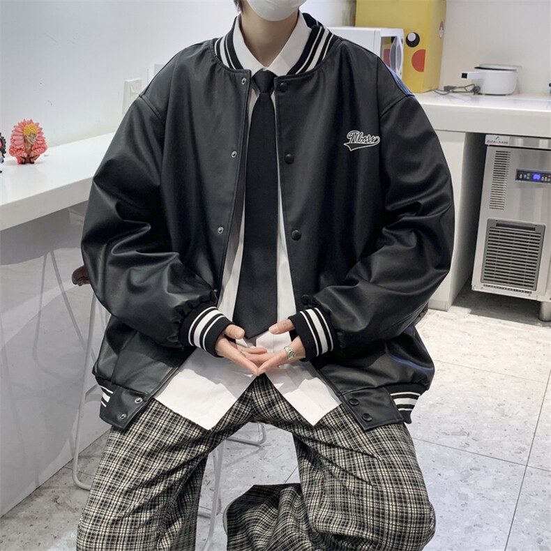 潮流夹克潮男春季棒球领皮衣夹克J10P70，男装夹克，星座1116-2