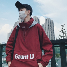 D06港风卫衣男连帽套头韩版潮流学生情侣衣服潮牌外套ins夹克V129，男装夹克，星座115A(原星座507）