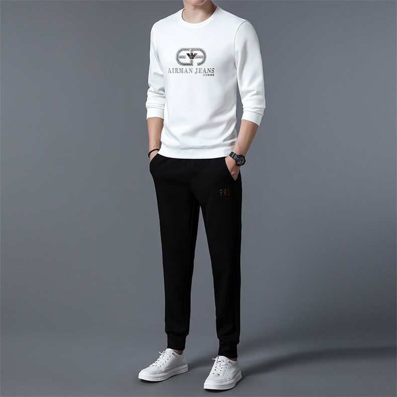 S3058-2钱塘2020-2春秋薄款时尚休闲简约中青年男士卫衣P137,男装休闲套装,钱塘207-2