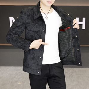 春季夹克男高品质翻领外套型男商务休闲百搭青年外套男S2601-P88图片