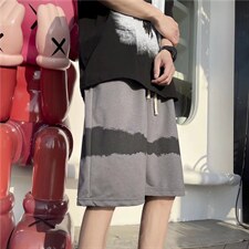 夏季日系休闲韩版潮流oversize裤子男直筒宽松五分裤K2721-P26，男装休闲裤，星座512-2