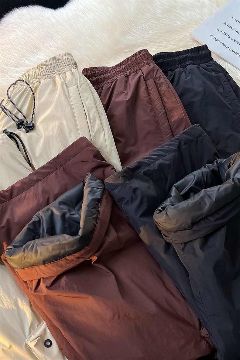 8XL-M三防登山工装羽绒裤男90白鸭绒冲锋裤子男YRK2001P118控158,男装休闲裤,电商D206-1