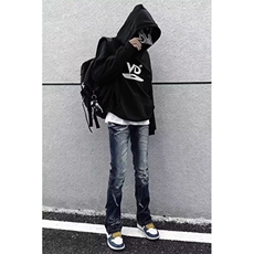 1506A/G66700/P50个性字母牛仔裤嘻哈ins潮高街潮流痞帅长裤，男装牛仔裤，星座1506A