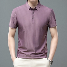 时尚百搭Polo衫翻领夏季男士休闲纯色短袖T恤半袖衫ZL66365-P60，男装Polo衫，星座1105-3