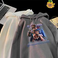 说唱歌手组合印花LOGO男女情侣潮牌连帽卫衣，男装卫衣，星座310A-4