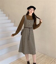 两件套连衣裙，女装连衣裙，E莎