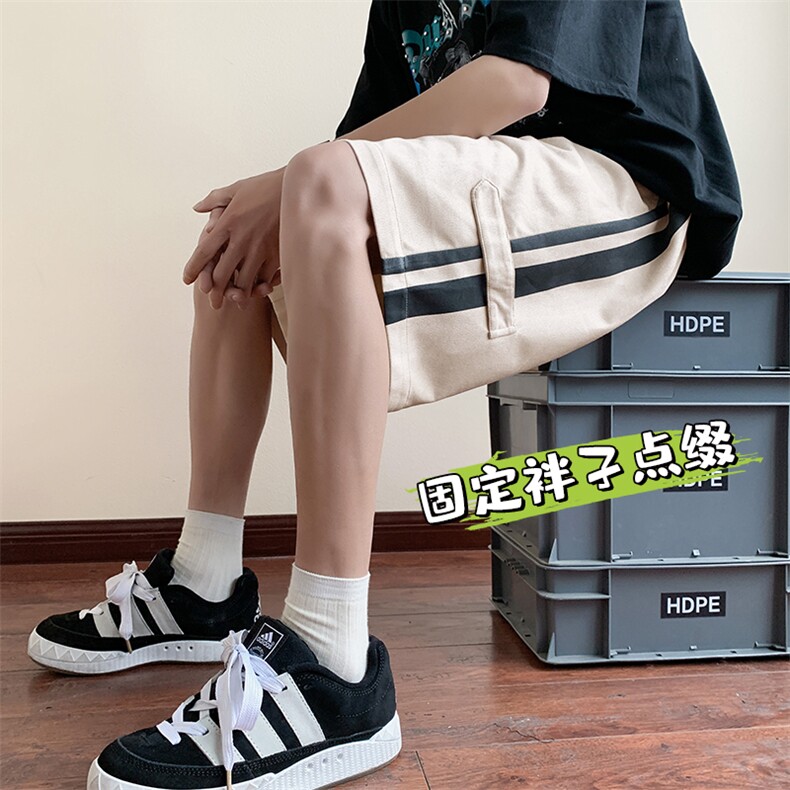 夏季短裤男宽松潮流港风百搭五分裤运动短裤DK0409-P45控68图片