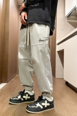 港风工装休闲裤宽松运动裤拖地裤束脚裤男KP868P45，男装休闲裤，星座1204-3