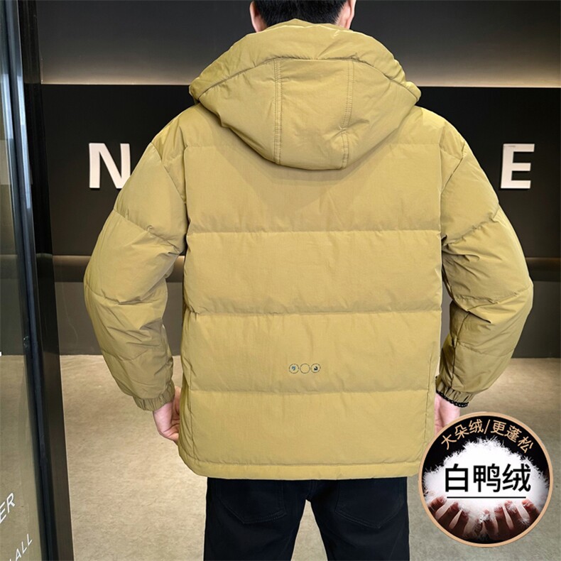 M858-P175标50%白鸭绒2025冬季连帽羽绒服时尚潮流休闲加厚,男装羽绒服,星座507A（原星座306B-2）