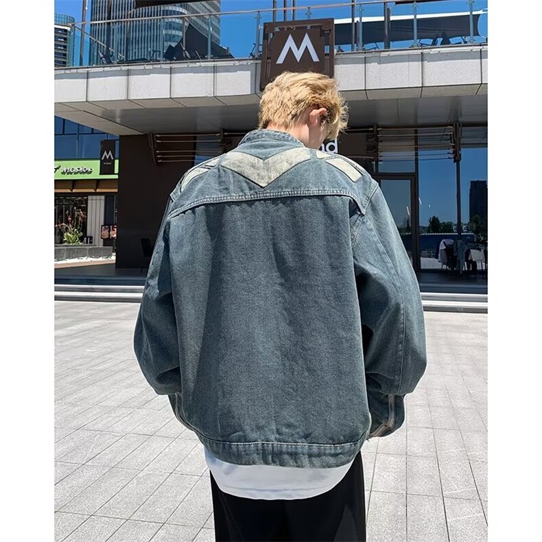 2026春秋痞帅外套男ins高街潮牌港风日系原宿风韩版潮流宽松夹克，男装夹克，四季星座505